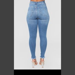 little miss high rise distressed jeans